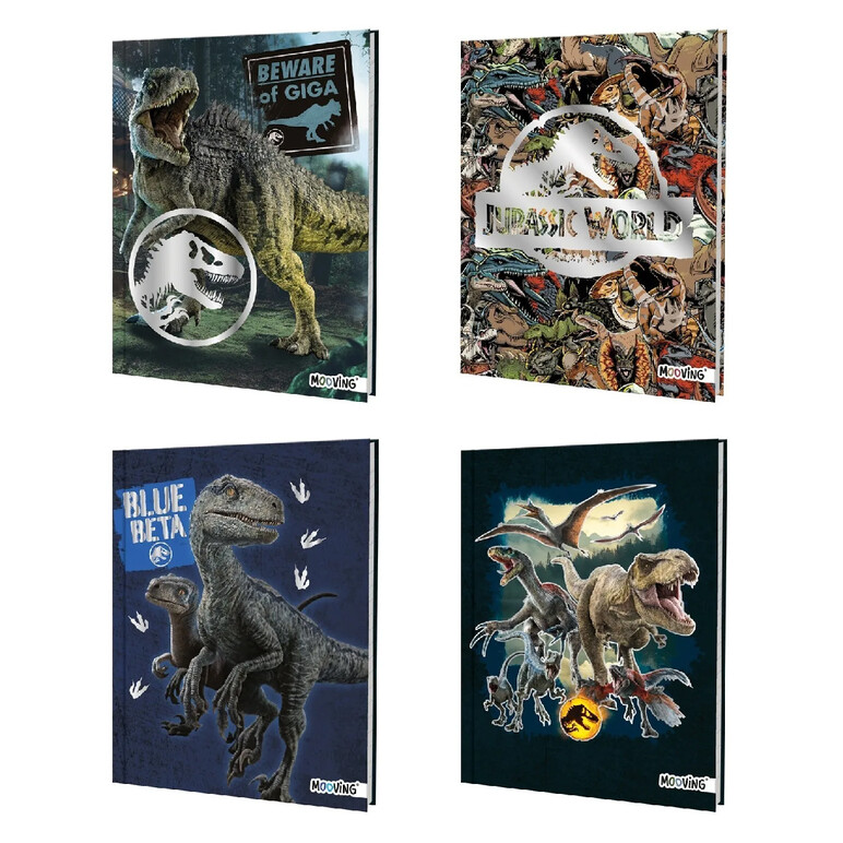 Cuaderno Escolar Mooving Jurassic World Tapa Dura X48R 1203 Berrini